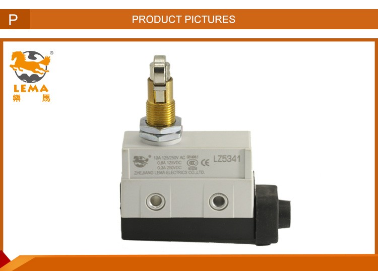 LZ5341 Panel Mount Cross Roller Plunger D4MC Waterproof Limit Switch IP65